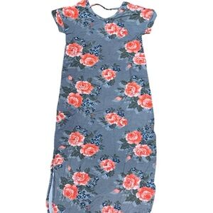LuLaRoe Macy Dress - Stripes Pink Floral